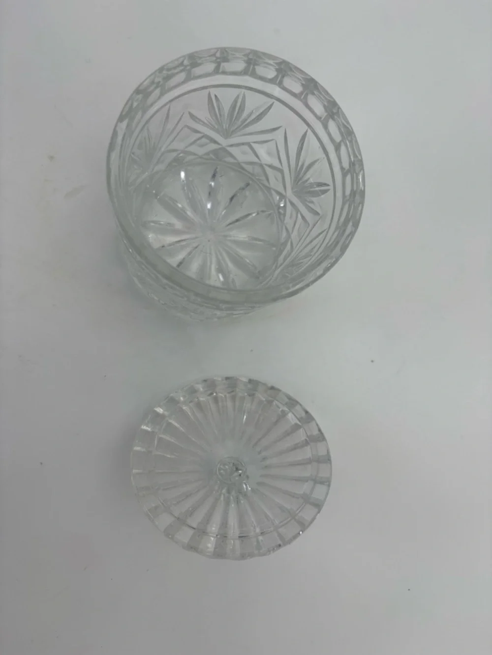 Vintage Clear Small Biscuit Jar